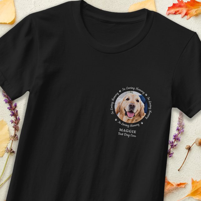 Memorial Love Memory Personalisiert Hund Foto T-Shirt (Von Creator hochgeladen)