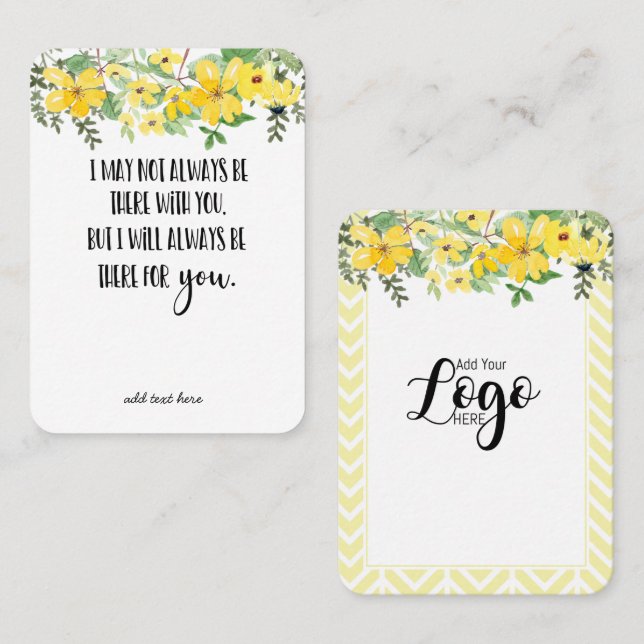 Memorial Memorial Angel Sake-Geschenk im Memory Be Visitenkarte (Vorne/Hinten)