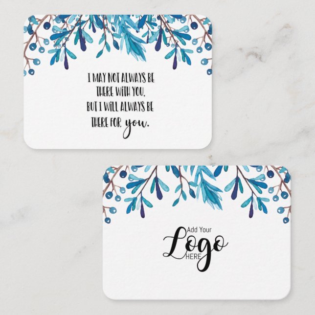 Memorial Memorial Angel Sake-Geschenk im Memory Be Visitenkarte (Vorne/Hinten)