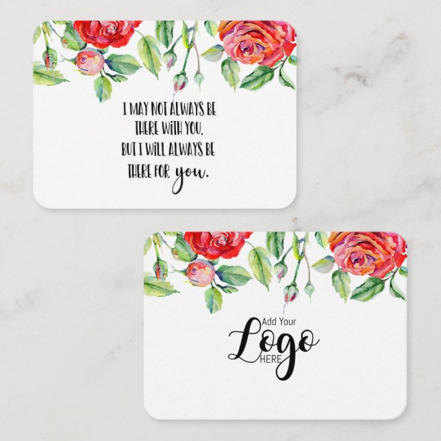 Memorial Memorial Angel Sake-Geschenk im Memory Be Visitenkarte (Vorne/Hinten)