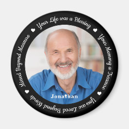 Memorial Modern Personalisieren Foto Erinnerungsge Magnet