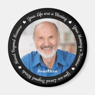 Memorial Modern Personalisieren Foto Erinnerungsge Magnet