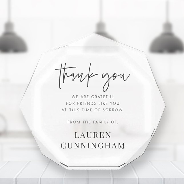 Memorial Modern Simple Minimalistisch Chic Fotoblock (Von Creator hochgeladen)