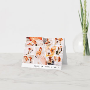 Memorial Modernes, einfaches 9-Foto-Collage Karte