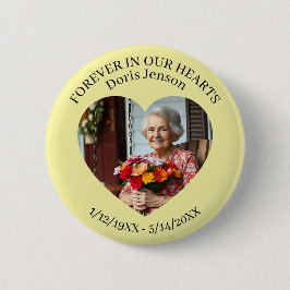 Memorial or Vigil Keepsake | Forever in our Hearts Button
