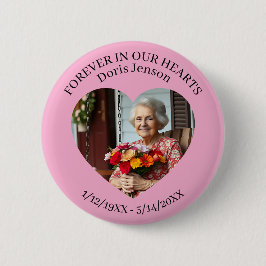 Memorial or Vigil Keepsake | Forever in our Hearts Button