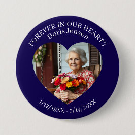 Memorial or Vigil Keepsake | Forever in our Hearts Button