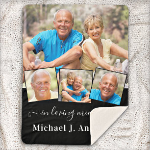 Memorial Personalisiert 4 Picture in Love Memory Sherpadecke