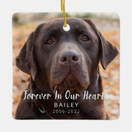 Memorial Personalisiert Dog Foto Keramikornament