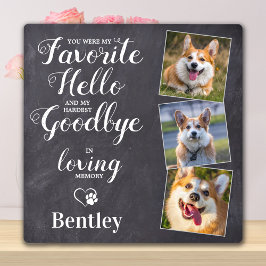 Memorial Personalisiert Dog Loss Keepake Foto Fotoplatte