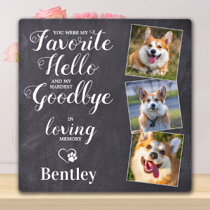 Memorial Personalisiert Dog Loss Keepake Foto Fotoplatte