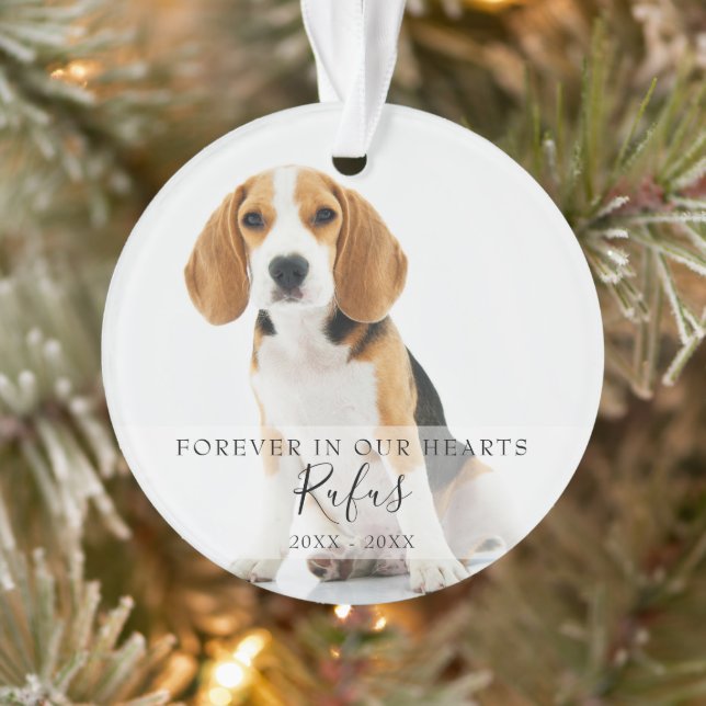 Memorial Pet Foto Dog Cat Weihnachten Ornament (Baum)