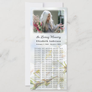 Memorial Photo Card   Springtime in Glory Poem