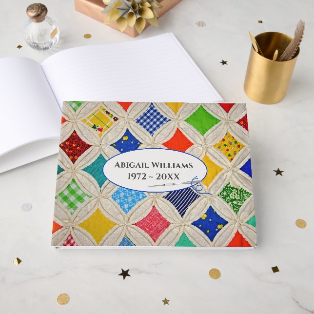 Memorial Service Cathedral Window Quilt Pattern  Gästebuch (Vorderseite Offen)