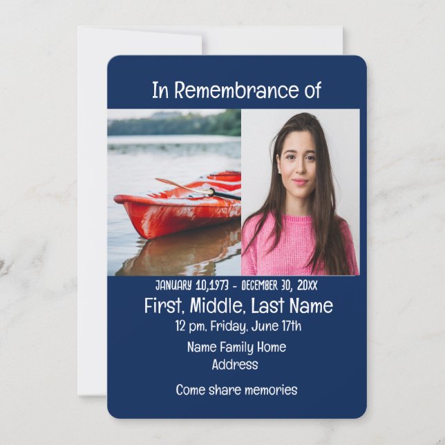 Memorial Service Einladen von Abbildung Skaten Ska Einladung (Vorderseite)