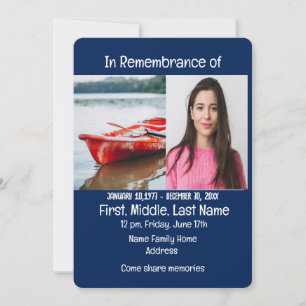 Memorial Service Einladen von Abbildung Skaten Ska Einladung