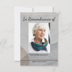 Memorial Service Einladen Wasserfarbe Einfache Kla Einladung