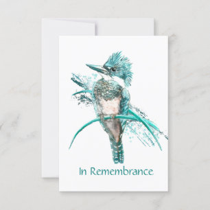 Memorial Service Einladung von Kingfisher Bird