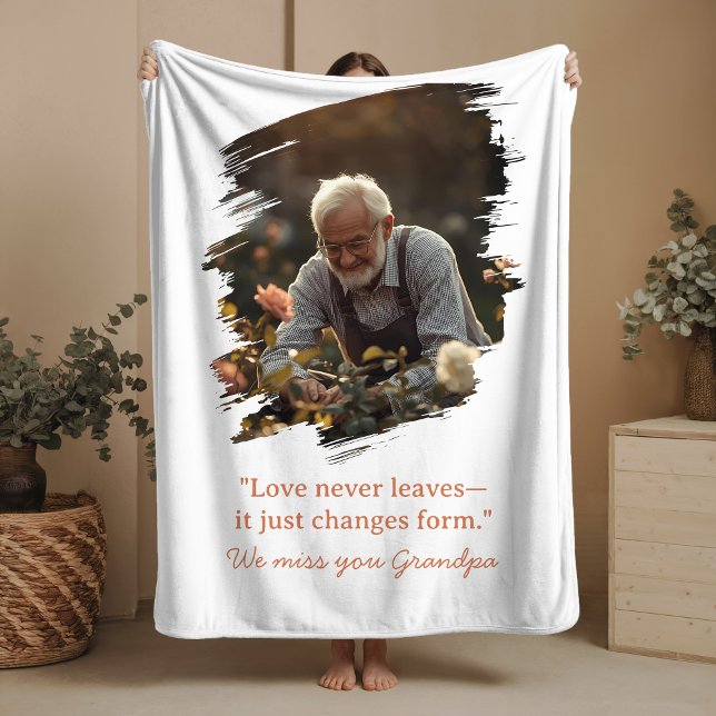 Memorial Sherpa Blanket Loss of Loved One Photo Sherpadecke (Von Creator hochgeladen)