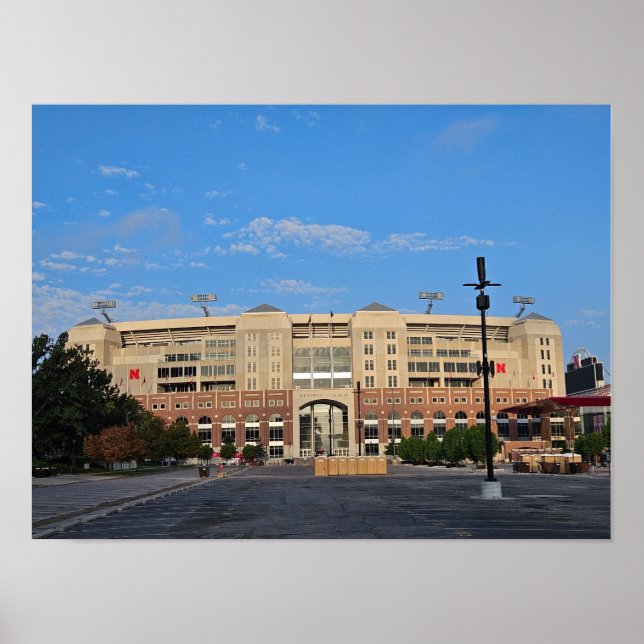 Memorial Stadium Lincoln Nebraska Wall Poster (Vorne)