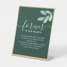 Memorial Table Pedestal Sign Sockelschild