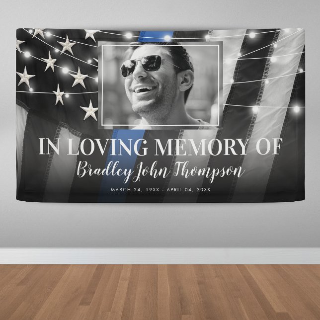Memorial | Thin Blue Line Banner (Von Creator hochgeladen)