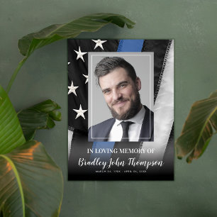 Memorial   Thin Blue Line Poster