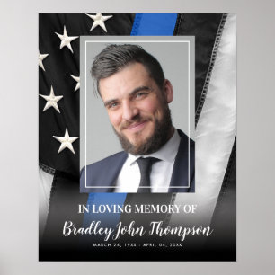 Memorial Thin Blue Line Poster