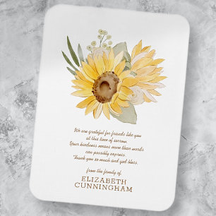 Memorial Wasserfarbe Sonnenblumen Foliage Botanica Magnet