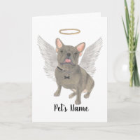 Memorial zum Beileid Blue Gray Frenchie