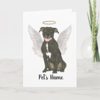 Memorial zum Beileid von Black Pitbull Staffy