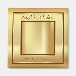 Memorial zum Gold-Foto Magnet