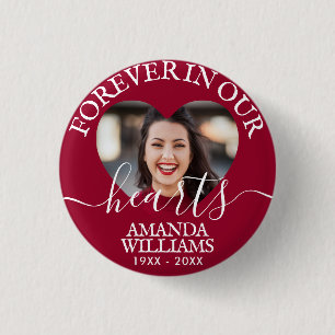 Memorial zum personalisiert Heart Foto Button