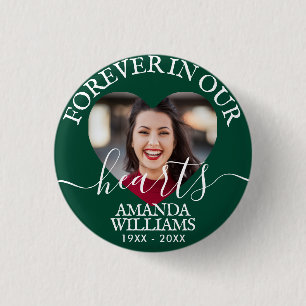 Memorial zum personalisiert Heart Foto Button