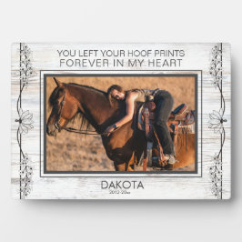 Memorial zum personalisierten Foto Fotoplatte