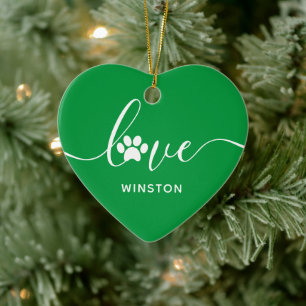 Memorial zum Thema Druckvorlagen mit grüner Paw Keramik Ornament