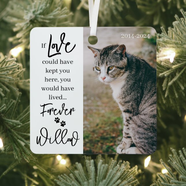 Memorial zum Thema Heimtiere - Foto für Personalis Ornament Aus Metall (InSitu)