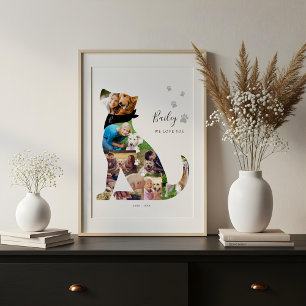 Memorial zum Thema "Love Memory Hund Foto Collage Leinwanddruck