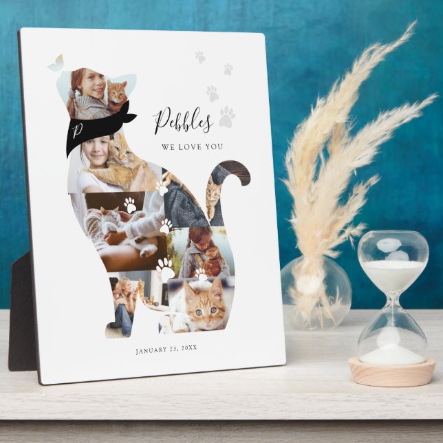 Memorial zur Erinnerung an die Lieblingskatze Fotoplatte (Seite)