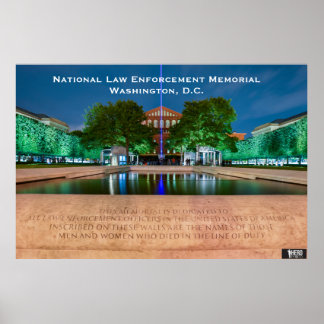 Memorial zur Strafverfolgung - Thin Blue Line Poster