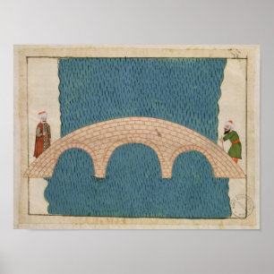 Memorie Turchesche zeigt die Galata-Brücke Poster