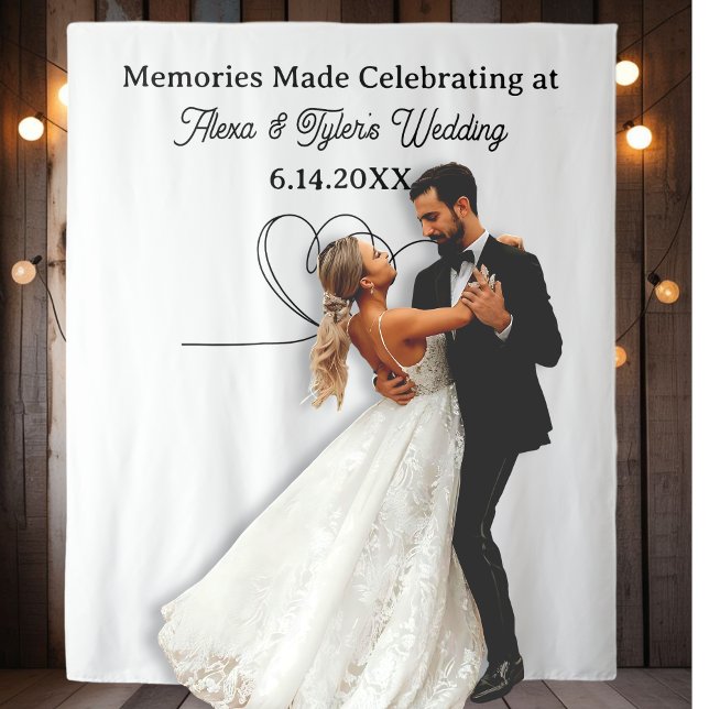 Memories Made at  Wedding Backdrop Photo Prop Wandteppich (Von Creator hochgeladen)