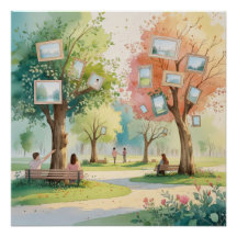 Memory Park – Reflektive Wasserfarbe Emotionale Ku