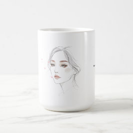MemoryUs Portrait Tasse – Minimal Art Kaffeetasse