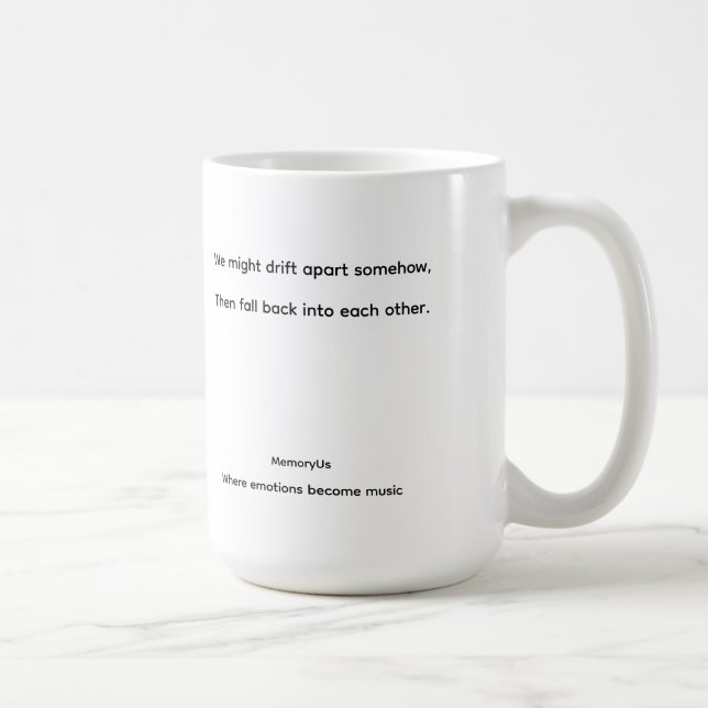 MemoryUs – „Still Us“ Lyrik-Kaffeetasse Kaffeetasse (Rechts)