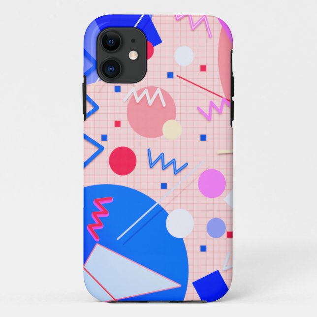 Memphis #82 Sangria Case-Mate iPhone Hülle (Rückseite)