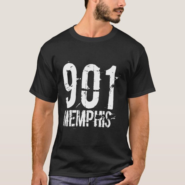 Memphis 901 Bereichscode eingeschränkt T-Shirt (Vorderseite)