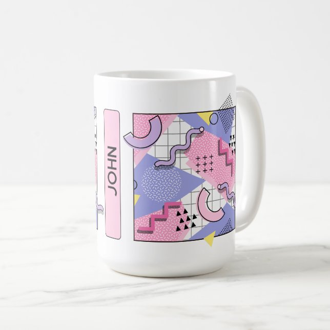 Memphis Active Pink Lilac 80 Kaffeetasse (VorderseiteRechts)
