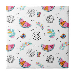 Memphis-Art-tropisches Sommer-Muster Fliese