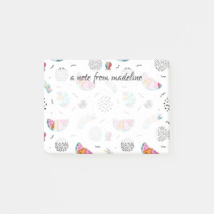 Memphis-Art-tropisches Sommer-Muster Post-it Klebezettel